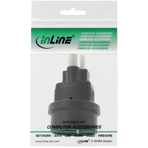 Preview: InLine® Reiseadapter USA Stecker auf Schutzkontakt Buchse