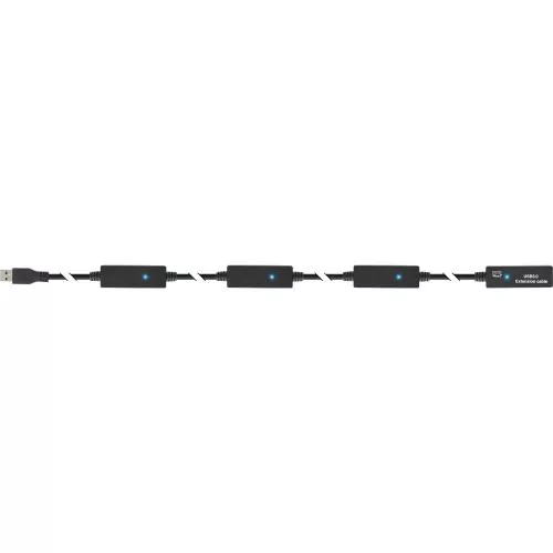 InLine® USB 3.2 Gen.1 Aktiv-Verlängerung, Stecker A an Buchse A, schwarz, 20m