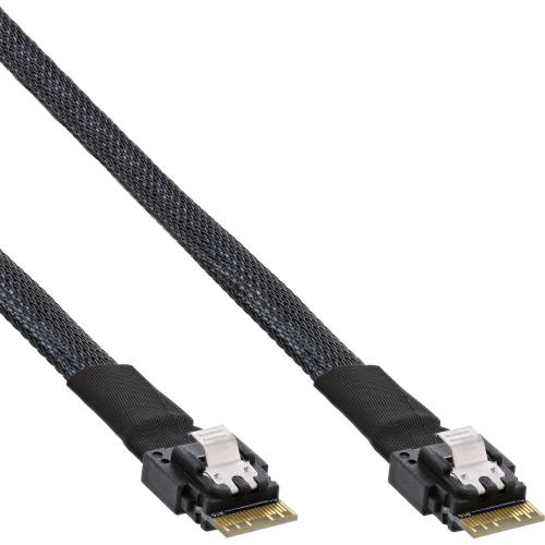 InLine® Slim SAS Kabel SFF-8654 zu SFF-8654 24Gb/s, 1m