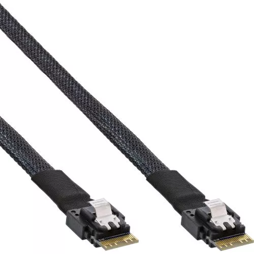 InLine® Slim SAS Kabel SFF-8654 zu SFF-8654 24Gb/s, 1m
