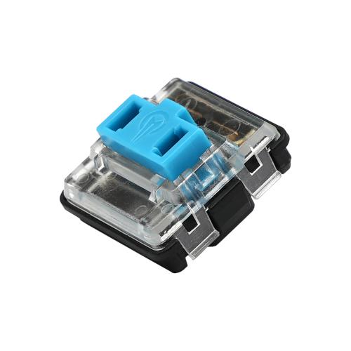 Perixx PERIBOARD-335 DE BL, Kabelgebundene ergonomische mechanische kompakte Tastatur - flache blaue Klickschalter