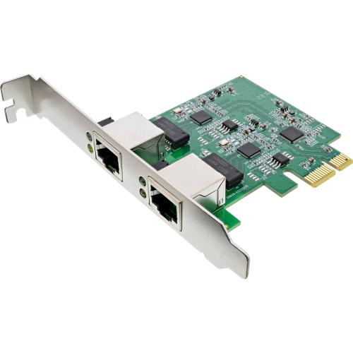 InLine® Dual Gigabit Netzwerkkarte 2x RJ45 2.5GBit/s PCIe x1 inkl. low profile Slotblech