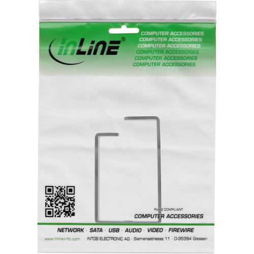 InLine® Kabelbügel Metall 43x70mm schwarz