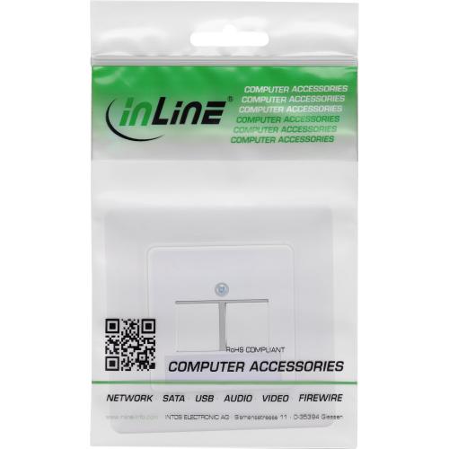 Preview: Rahmenset Keystone 2-fach UP – 90° Auslass, weiß, Snap-In