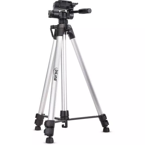 InLine® Stativ für Digitalkameras und Videokameras Aluminium Höhe max. 1,73m