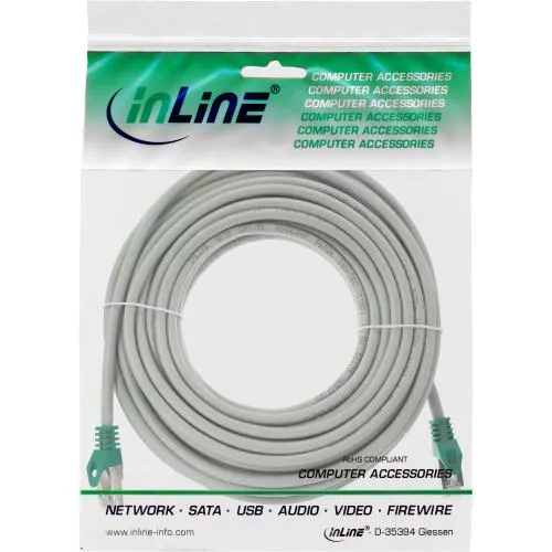 InLine® Crossover Patchkabel, SF/UTP, Cat.5e, grau, 10m