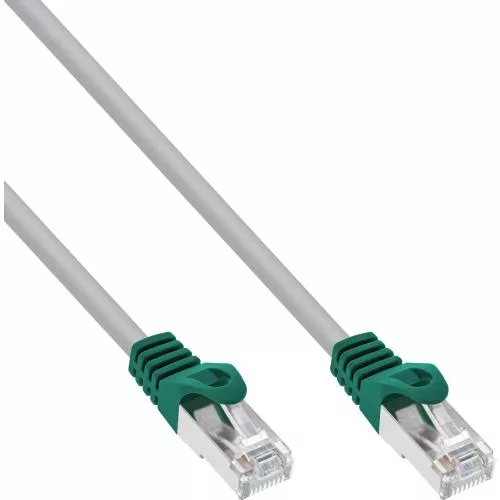 InLine® Patchkabel Cat.5e, Crossover, SF/UTP, PVC, Kupfer/Aluminium, AWG26, grau