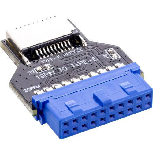 Preview: InLine® USB 3.0 Mainboard zu USB 3.2 Typ-E Key-A Adapter intern