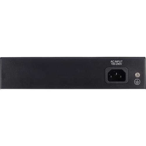InLine® PoE+ Gigabit Netzwerk Switch 5 Port (4x PoE+), 1xSFP, 1Gb/s, Desktop, Metall, lüfterlos