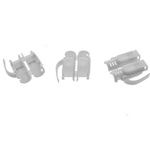 Preview: RJ45 Crimpstecker Cat.6A – Geschirmt, mit Knickschutz & Einfädelhilfe, 10er Pack, grau