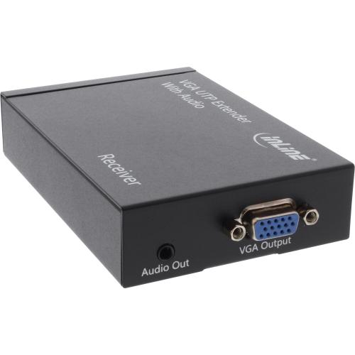 Preview: InLine® VGA Extender/Empfänger über UTP, mit Audio, bis 300m