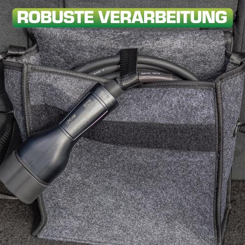 InLine® Aufbewahrungstasche für EV Autoladekabel, bis 7,5m, grau