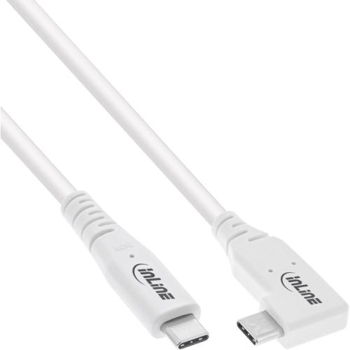 InLine® USB4 Kabel USB-C einseitig gewinkelt PD 240W 8K60Hz TPE