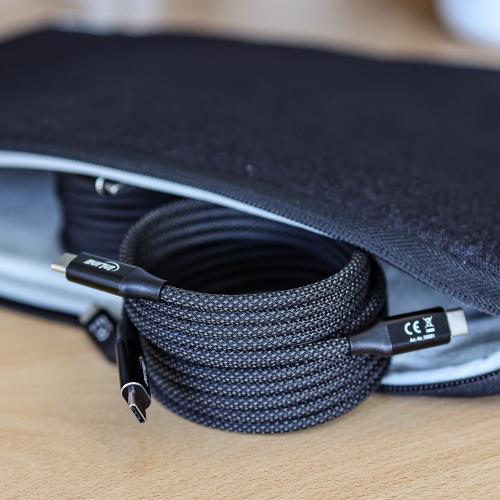 InLine® Magnetic USB-C Kabel USB-C Stecker/Stecker 100W schwarz