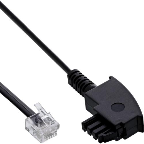 Preview: InLine® TAE-F Kabel für DSL Splitter, TAE-F ST an Western 6/2 DEC ST