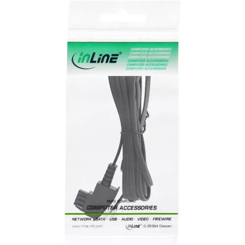 InLine® TAE-F Kabel für DSL Splitter, TAE-F ST an Western 6/2 DEC ST