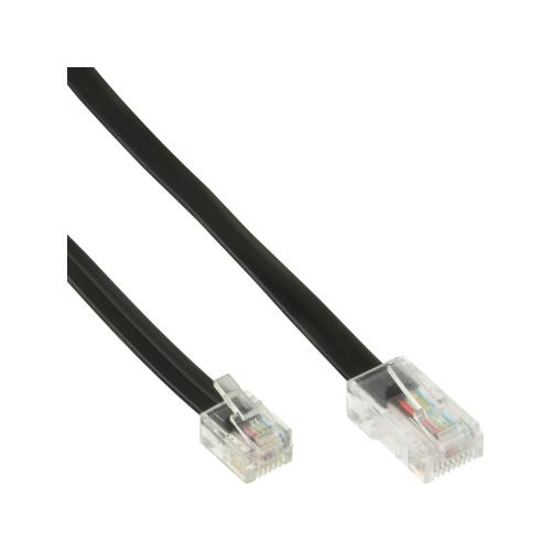 InLine® Modularkabel RJ45 zu RJ12 Stecker / Stecker 6-adrig 10m