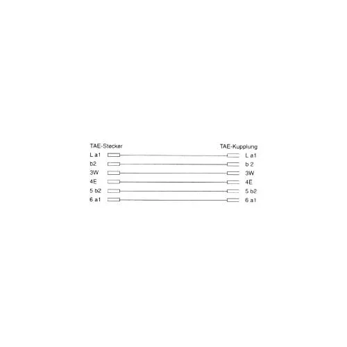 InLine® TAE-N Verlängerung TAE-N Stecker / Buchse