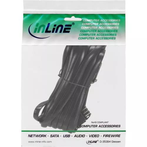 InLine® TAE-N Verlängerung TAE-N Stecker / Buchse