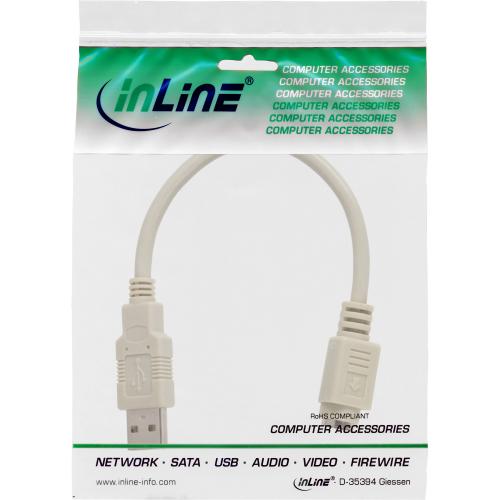 Preview: InLine® USB Adapter Kabel, USB Stecker A auf PS/2 Buchse