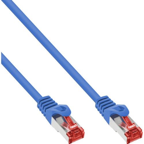 Preview: Cat.6 Patchkabel PVC CU/AL blau