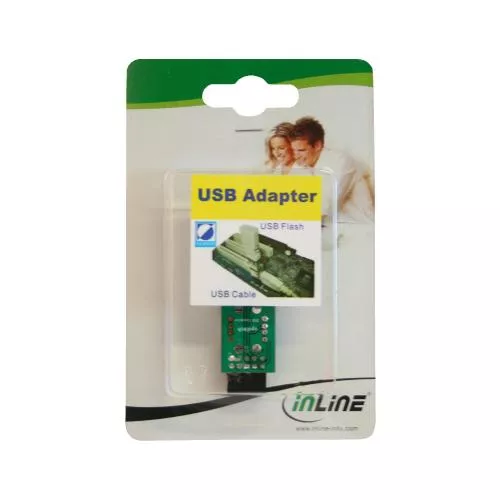 InLine® USB 2.0 Adapter 2x Buchse A auf Pfostenanschluss