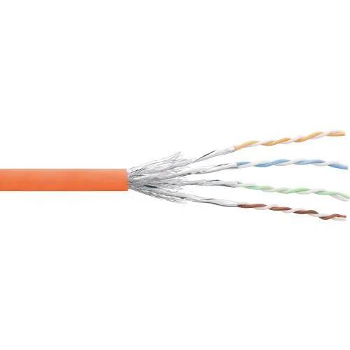 Cat.6 Patchkabel Meterware, S/FTP (PiMf), AWG27, PVC, 250 MHz, 100 m
