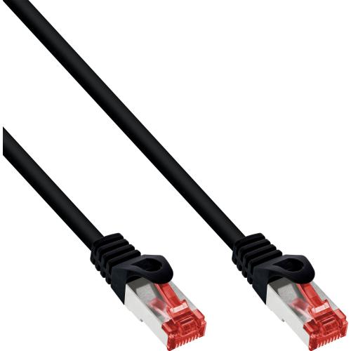 Cat.6 Patchkabel S/FTP, 2 m, schwarz – InLine 76402S