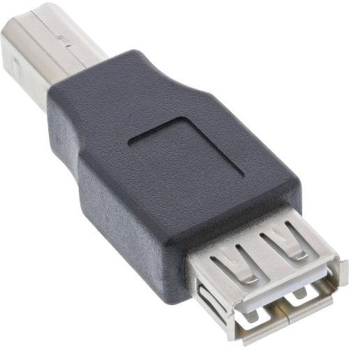 Preview: InLine® USB 2.0 Adapter Buchse A auf Stecker B