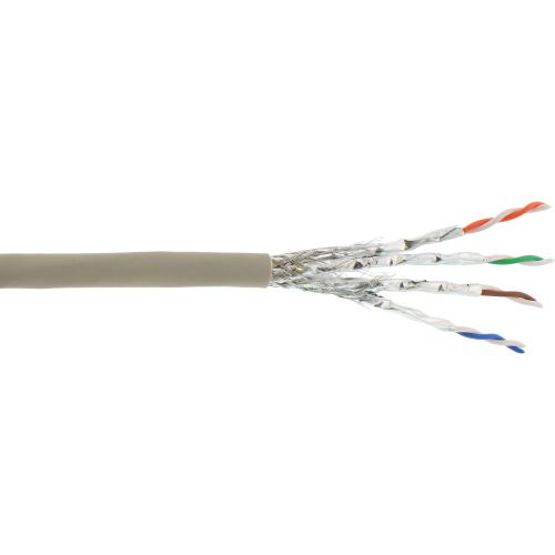 Preview: Cat.6A Patchkabel Meterware, S/FTP (PiMf), AWG26, LSZH, 500 MHz, 100 m