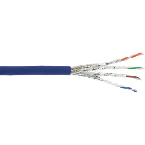 Preview: Cat.6A Patchkabel Meterware, S/FTP (PiMf), AWG26, LSZH, 500 MHz, 100 m