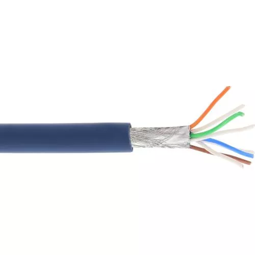 Cat.6A Netzwerkkabel flexibel blau