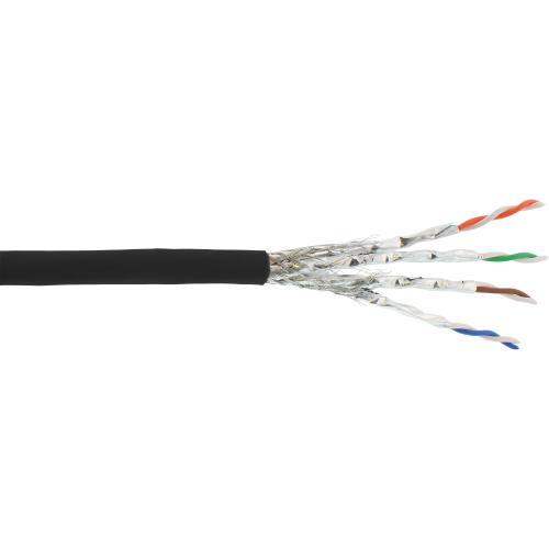 Preview: Cat.6A Patchkabel Meterware, S/FTP (PiMf), AWG26, LSZH, 500 MHz, 100 m