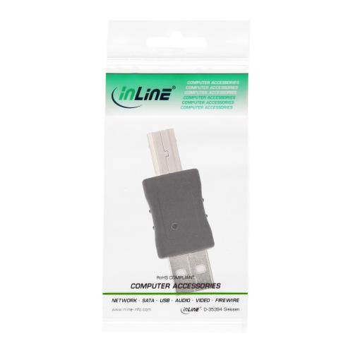 Preview: InLine® USB 2.0 Adapter Stecker A auf Stecker B