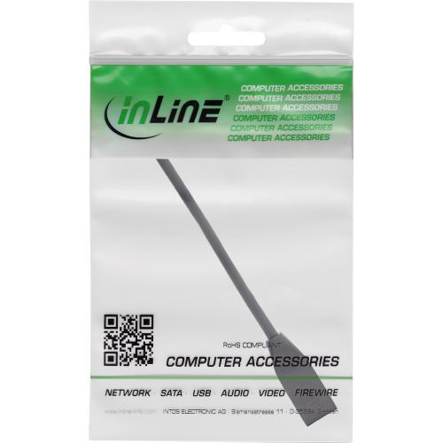 Preview: RJ45-Break-Away-Adapter Cat.6A, 0,2 m, Schnittstellenschutz, S/FTP, schwarz