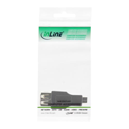 InLine® Micro USB OTG Adapter Micro B Stecker an USB A Buchse