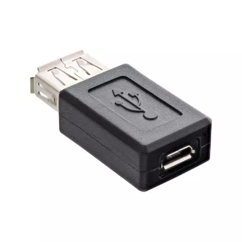 InLine® Micro USB Adapter USB A Buchse an Micro USB B Buchse