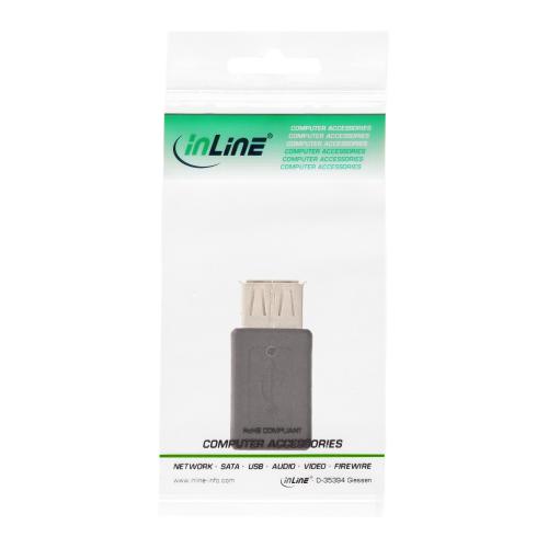 Preview: InLine® Micro USB Adapter USB A Buchse an Micro USB B Buchse