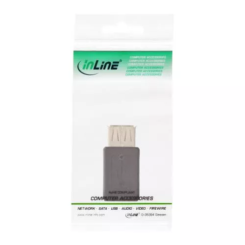 InLine® Micro USB Adapter USB A Buchse an Micro USB B Buchse