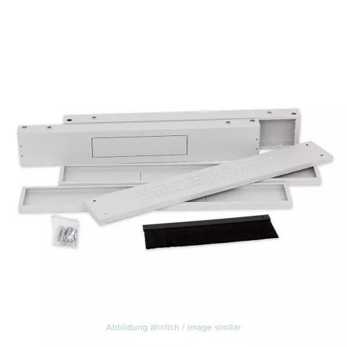 Triton RAC-PO-X61-XD 19" Sockel, 600x1000x120mm mit Filter, 1900kg, grau