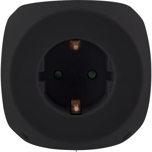 Preview: InLine® Charging Cube, 3x Schutzkontakt, 2x USB-C, 2x USB-A, schwarz, 2m
