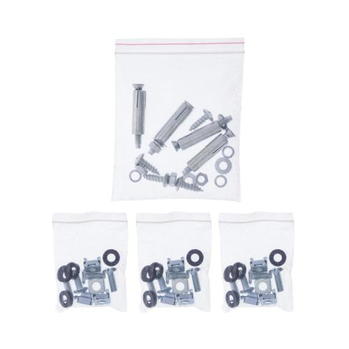 Preview: InLine® 19" Rack zur Untertisch-Montage, 3HE, schwarz