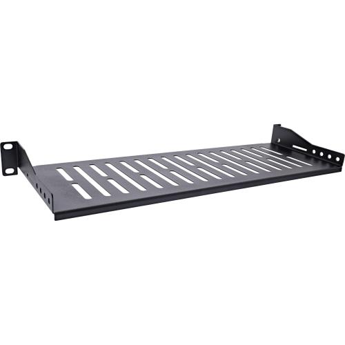 Preview: InLine® 19" Fachboden, 150mm, 10kg, 1HE, RAL 9005 schwarz
