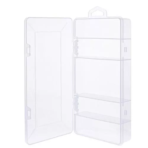 InLine® Kleinteilebox, 5 Fächer, Abmessungen: 206x107x33mm, transparent