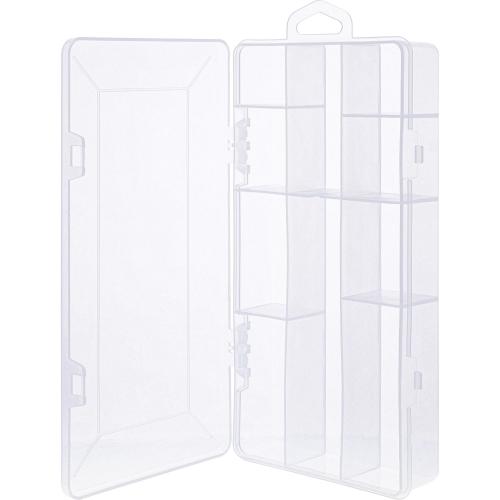 InLine® Kleinteilebox, 10 Fächer, Abmessungen: 206x107x33mm, transparent