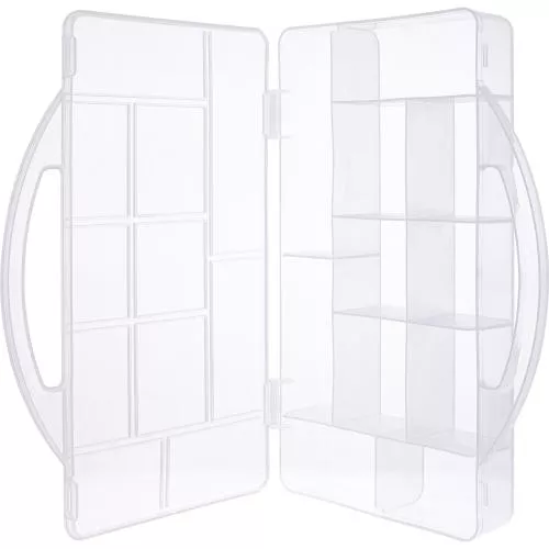 InLine® Kleinteilebox, 11 Fächer, Abmessungen: 271x186x40mm, transparent