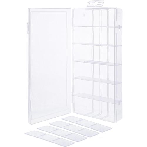 InLine® Kleinteilebox, 18 Fächer, Abmessungen: 207x110x27mm, transparent