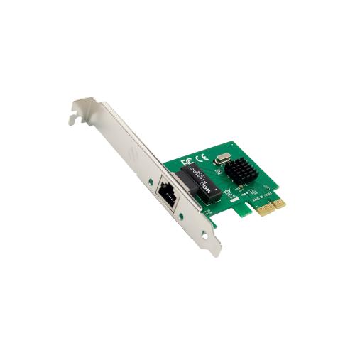 Gigabit Netzwerkkarte – RJ45, PCIe x1, inkl. Low Profile Slotblech