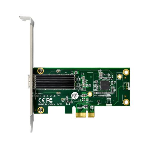 Preview: Gigabit Netzwerkkarte – 1x SFP, PCIe x1, inkl. Low Profile Slotblech