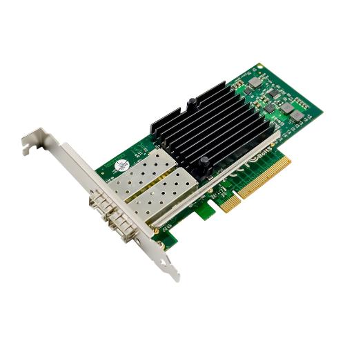 Dual 10G Netzwerkkarte – 2x SFP+, PCIe x8, inkl. Low Profile Slotblech